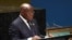 Ghana President Nana Akufo-Addo addresses the 78th United Nations General Assembly at UN headquarters in New York City on September 20, 2023.