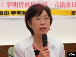 台灣執政黨民進黨立委尤美女(美國之音張永泰拍攝)