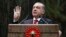 FILE - Turkey's President Recep Tayyip Erdogan addresses a group of farmers, in Ankara, Turkey, Monday, Nov. 14, 2016. Sunday, Erdogan said Turkey doesn't need to join the European Union.