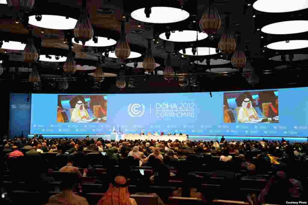 The United Nations Convention on Climate Change met in Qatar in December for annual talks to address the impact of climate change. (UNFCCC)