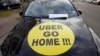 4 Pria Bakar Mobil Taksi Uber di Nairobi, Kenya