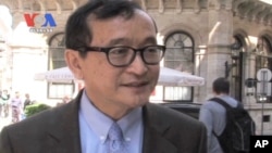 Ông Sam Rainsy, nhà lãnh đạo Đảng Sam Rainsy