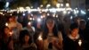 Thousands of people take part in a candlelight vigil to mark the 30th anniversary of the crackdown of pro-democracy movement at Beijing's Tiananmen Square in 1989, at Victoria Park in Hong Kong, China, June 4, 2019.