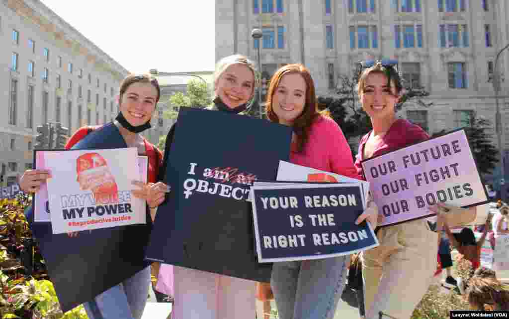 Marcha das Mulheres em Washington DC em resposta &#224; lei anti-aborto no estado do Texas. 2 Outubro 2021