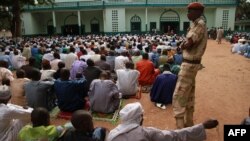 Dans une mosquée du quartier PK5 à Bangui, Centrafrique, le 6 juillet 2016.