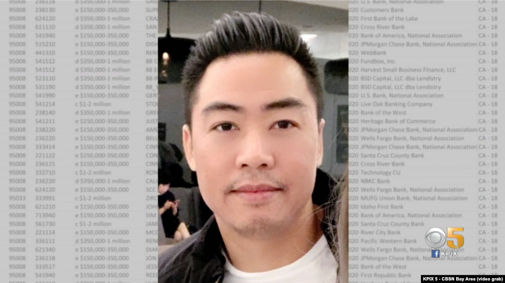 Lebnitz Tran, một công dân Mỹ gốc Việt ở San Jose, vừa bị Bộ Tư pháp Mỹ bắt giam vì cáo buộc gian lận hàng triệu USD từ các quỹ cứu trợ đại dịch của chính phủ liên bang.