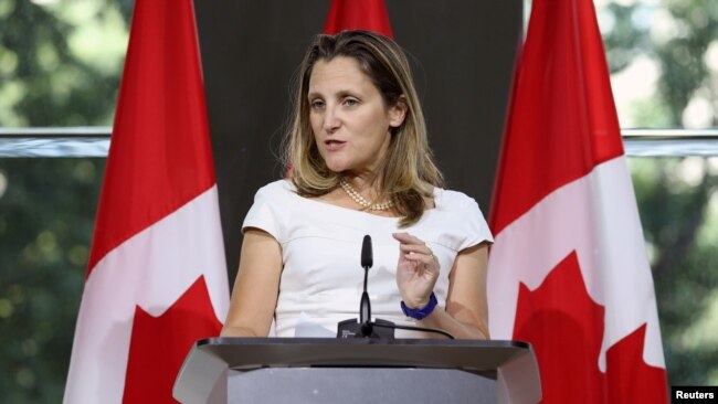 加拿大外交部长弗里兰称与美国的贸易谈判在一些领域取得进展