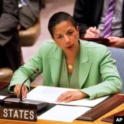 L'ambassadeur des Etats-Unis à l'ONU, Susan Rice