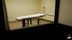 Foto de archivo de una cámara de muerte en una prisión de Ohio.