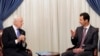 دیدار استفان دی میستورا نماینده ویژه دبیرکل سازمان ملل متحد در امور سوریه با بشار اسد رئیس جمهوری سوریه در دمشق - آرشیو