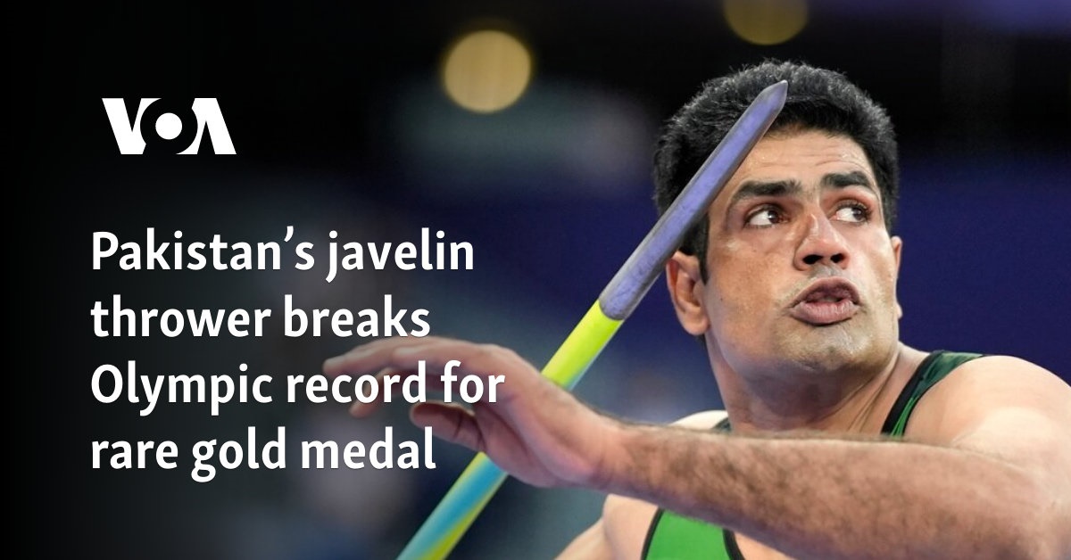 Pakistan wins gold in javelin