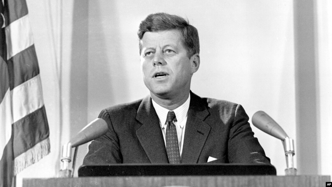 President John F. Kennedy reports to nation on Cuban missile crisis Nov. 2, 1962