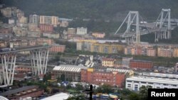 14일 이탈리아 제노바에서 고속도로 교량 붕괴로 수십 명이 사망했다. 