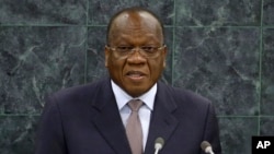 François Lounceny Fall, l'envoyé spécial de l'ONU pour l'Afrique de l'Ouest, lors de l'Assemblée générale des Nations unies, New York, 30 septembre 2013.