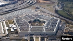 Le Pentagone est vu du ciel à Washington, aux États-Unis, le 3 mars 2022, plus d'une semaine après l'invasion de l'Ukraine par la Russie.