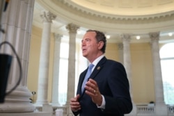 House Intelligence Committee Chairman Adam Schiff, D-Calif., a key member of the House select committee on the Jan. 6 attack, does a TV news interview at the Capitol in Washington, July 26, 2021.