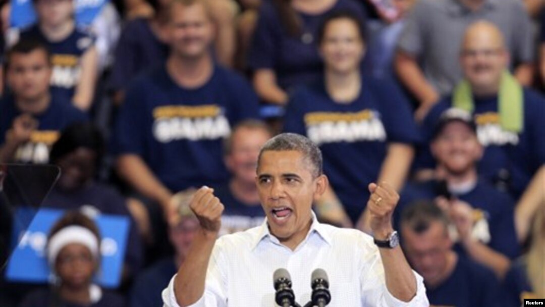 Tổng thống Obama nói chuyện tại cuộc vận động ở Toledo, Ohio, 2/9/12