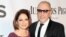 FILE - In this June 8, 2014, file photo, Gloria Estefan, left, and Emilio Estefan pose for photos at the 68th annual Tony Awards at Radio City Music Hall in New York.