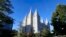 FILE - The Salt Lake Temple at Temple Square in Salt Lake City is shown on Oct. 5, 2019. Billionaire Jeff T. Green has renounced his membership in The Church of Jesus Christ of Latter-day Saints and rebuked the faith on social issues and LGBTQ rights.