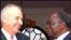 Commonwealth Secretary General Don McKinnon with Kenyan President Mwai Kibaki