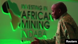 South Africa's Minister of Minerals and Petroleum Resources, Gwede Mantashe, attends the Investing in African Mining Indaba in Cape Town, South Africa, Feb. 3, 2025.