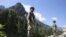 Indian paramilitary soldiers stand guard on a highway leading to Ladakh, India in the territory of Kashmir on June 17, 2020, two days after a bloody border clash with Chinese soldiers. 