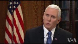 Entèvyou Lavwadlamerik ak Vis Prezidan Mike Pence