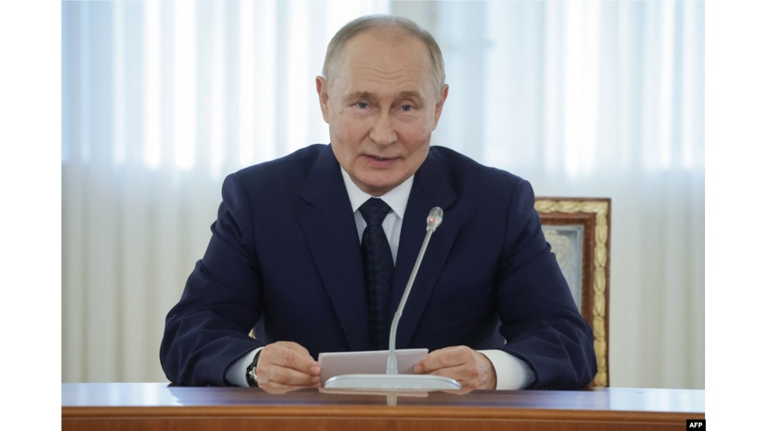 Presiden Rusia Vladimir Putin di Saint Petersburg, 12 September 2024. (Vyacheslav PROKOFYEV/POOL/AFP)