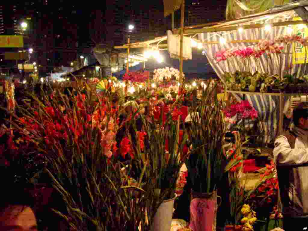 维园年宵会花市摊位