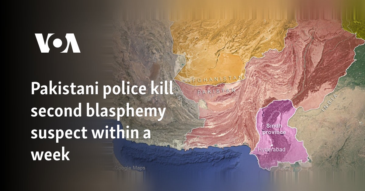 Pakistani police kill second blasphemy suspect within a week