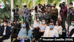 Cada vez hay menos periodistas en las coberturas nacionales en Nicaragua. Foto archivo Houston Castillo, VOA.