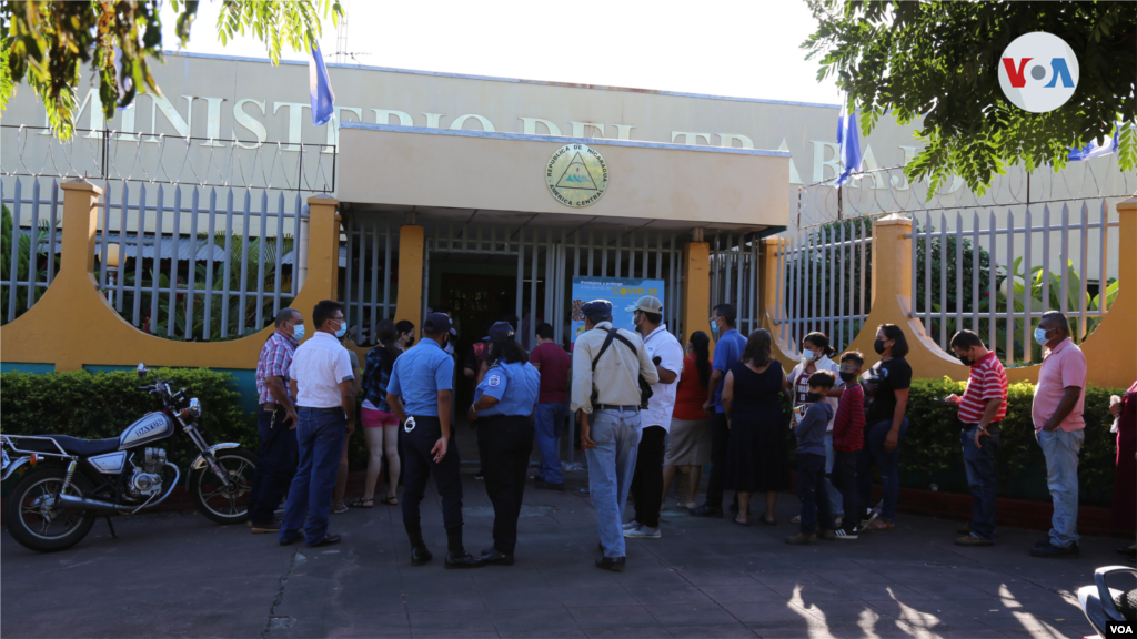 Centro de votación en Managua para los comicios presidenciales en Nicaragua, el 7 de noviembre de 2021.
