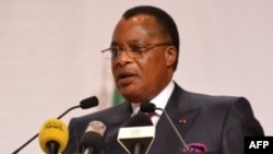 Président Denis Sassou Nguesso, na Brazzaville, le 29 avril 2018 