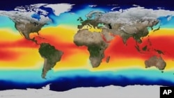 Global map of average Sea Surface Temperature