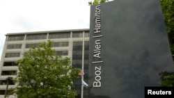 The Booz Allen Hamilton Holding Corp office building in McLean, Virginia, June 11, 2013. 