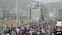 Hàng ngàn người đối lập Yemen tụ tập đòi lật đổ Tổng thống Ali Abdullah Saleh, 30/3/2011