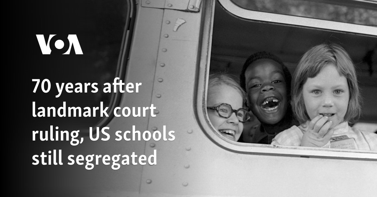 70 years after landmark court ruling, US schools still segregated - Vimarsana News