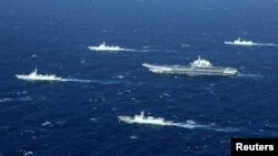 Pasukan Angkatan Laut China saat melakukan latihan militer di Laut China Selatan (foto: dok). 