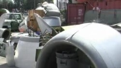 Umjetnički i funkcionalan namještaj od dijelova aviona