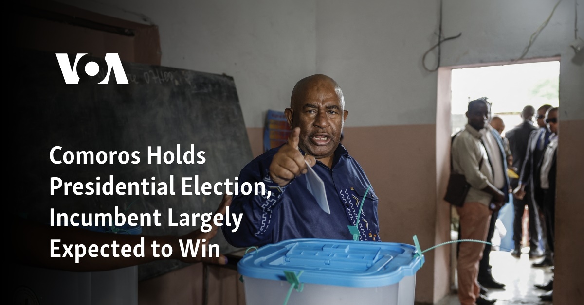 Comoros Holds Presidential Election, Incumbent Largely Expected to Win