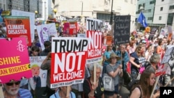 Protest zbog posete američkog predsednika Britaniji, 13. jula 2018.