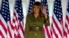 Ibu Negara Melania Trump datang untuk berbicara pada malam kedua Konvensi Nasional Partai Republik dariGedung Putih, Selasa, 25 Agustus 2020, di Washington. (Foto: AP/Evan Vucci)