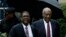 Bill Cosby, right, arrives for his sentencing hearing at the Montgomery County Courthouse, Sept. 25, 2018, in Norristown, Pennsylvania.