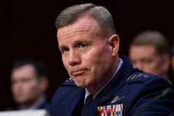 FILE - Gen. Tod D. Wolters, commander of U.S. European Command and NATO Supreme Allied Commander Europe, testifies before the Senate Armed Services Committee hearing on Capitol Hill in Washington, Feb. 25, 2020.