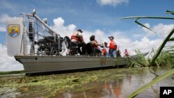 Proyecto de restauración del Refugio Nacional del Delta en Luisiana.