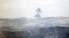 This picture taken from a position in northern Israel bordering Lebanon shows smoke billowing during Israeli bombardment of a southern Lebanese area, Sept. 4, 2024. 