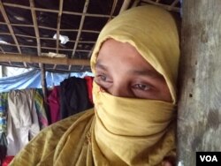 Habiba, 32, is shown at a Rohingya village in Bangladesh (Dec. 3, 2016). Habiba said she was raped in October by a soldier and a local man. (Sayed Ullah for the VOA)