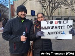 Benitez-Garcia and his mother at the White House on Thursday, Feb. 16, 2017