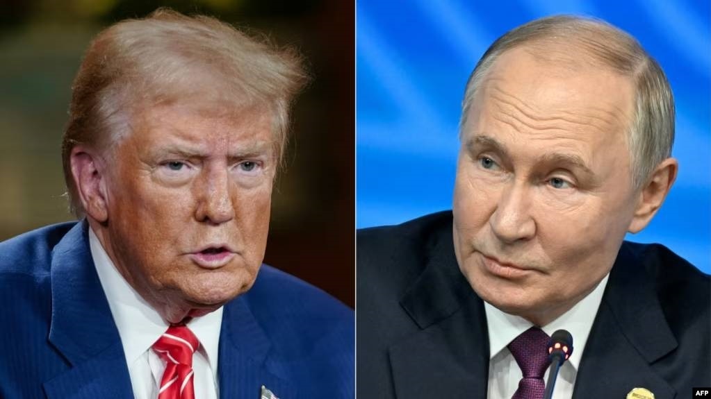 Tổng thống Hoa Kỳ Donald Trump và Tổng thống Nga Vladimir Putin.