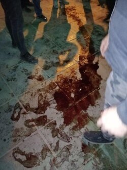 A citizen journalist describes the scene on a street in Tehran, “This is blood. It is people’s blood shed here. It is real blood.” VOA could not independently verify the authenticity of this content.